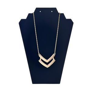 Banana Republic Double Chevron Gold Tone Necklace